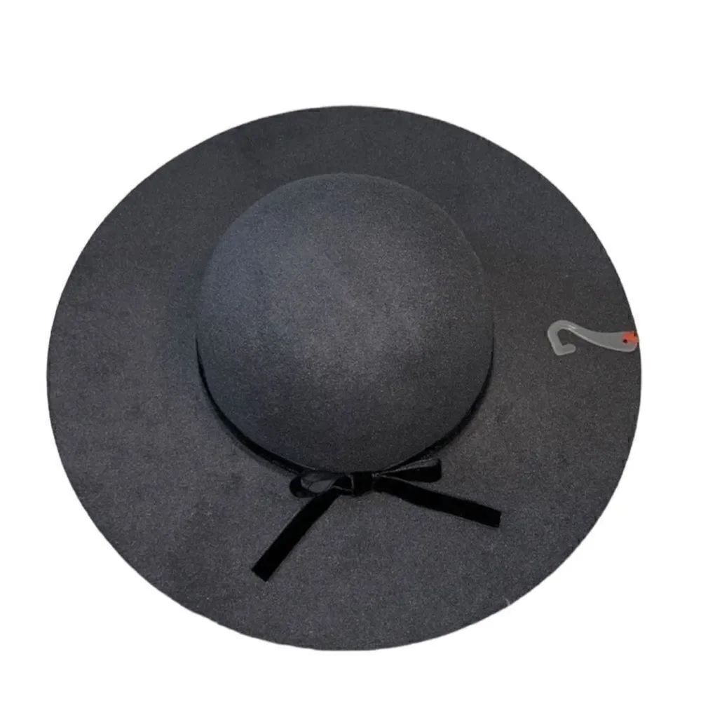 Cat & Jack Felt Floppy Gray Hat(Size 12-24M)